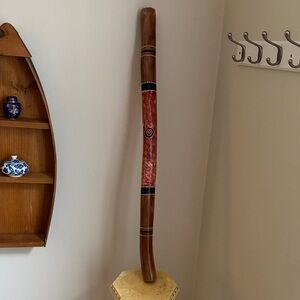 B.Porteous Handpainted Didgeridoo with Red Dot Design